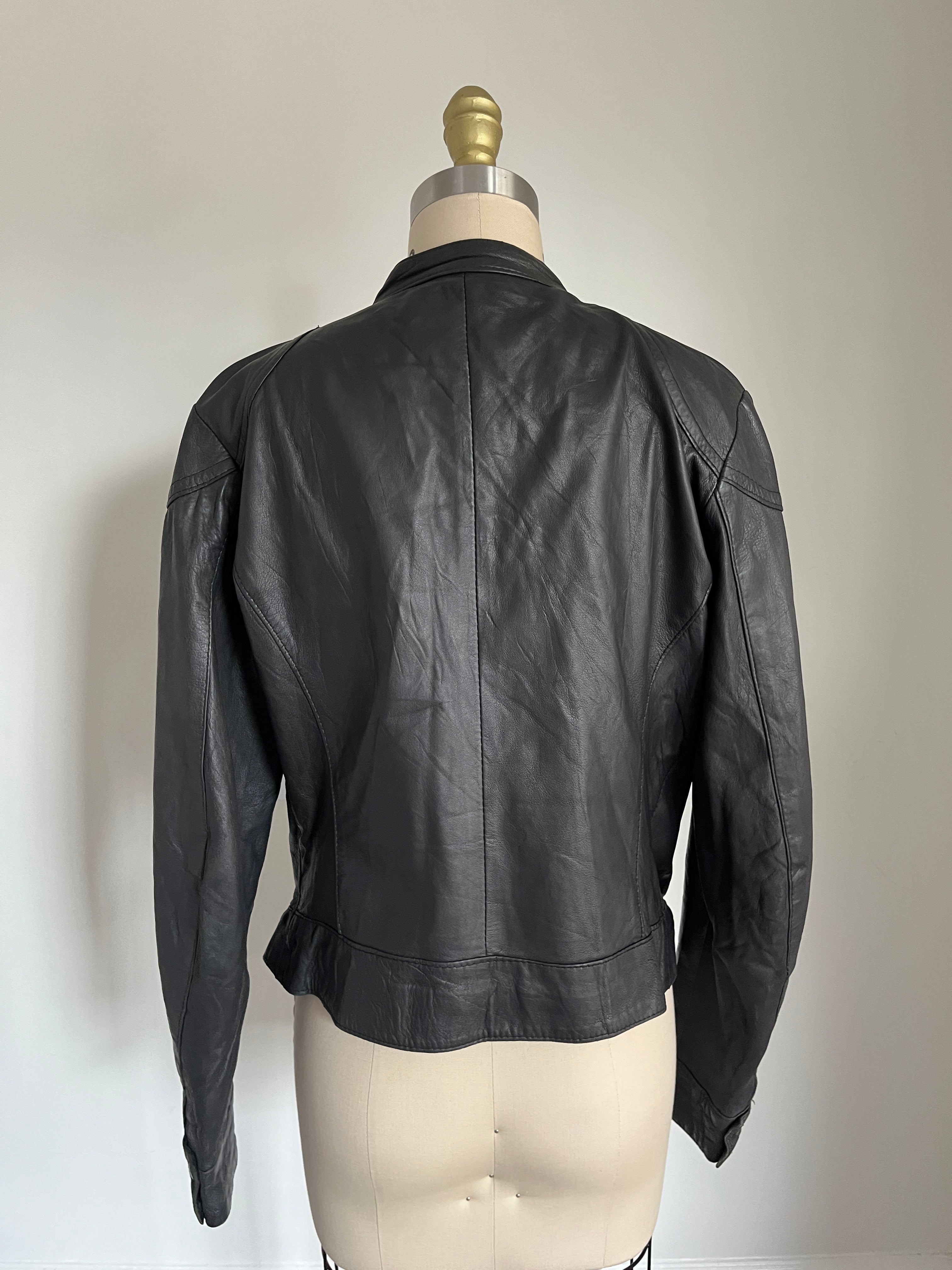 euro leather moto jacket