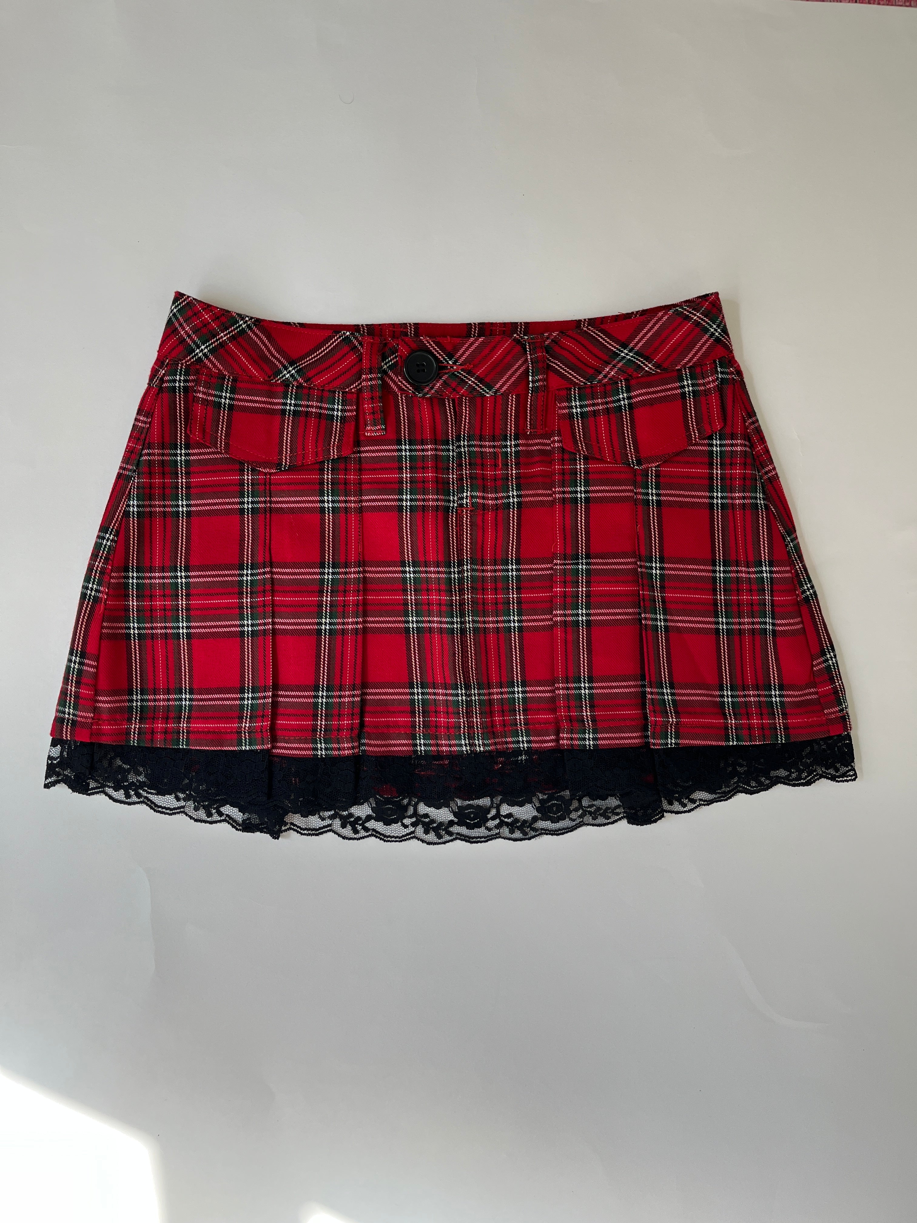 LEI PLAID MINI SKIRT
