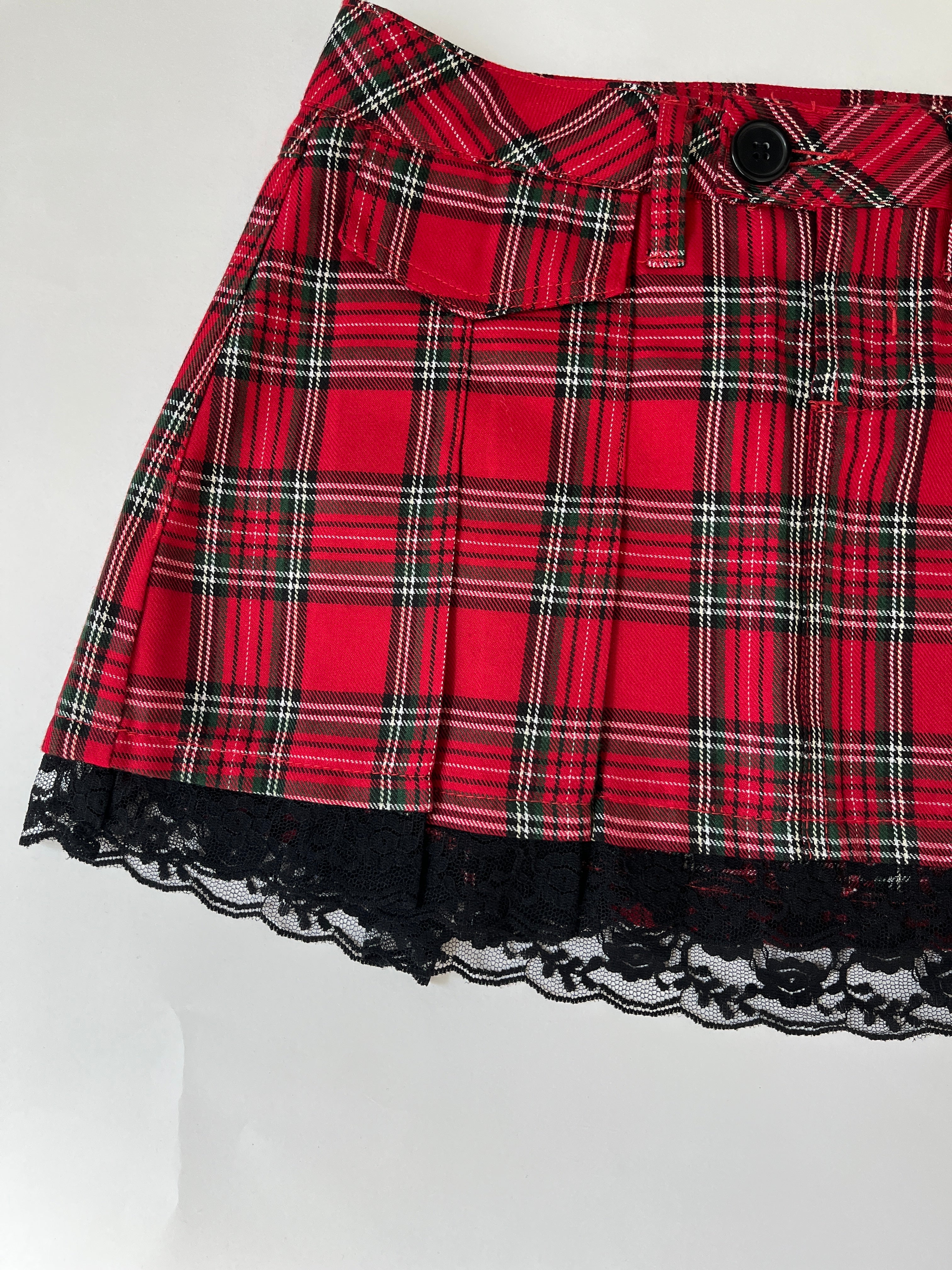 LEI PLAID MINI SKIRT