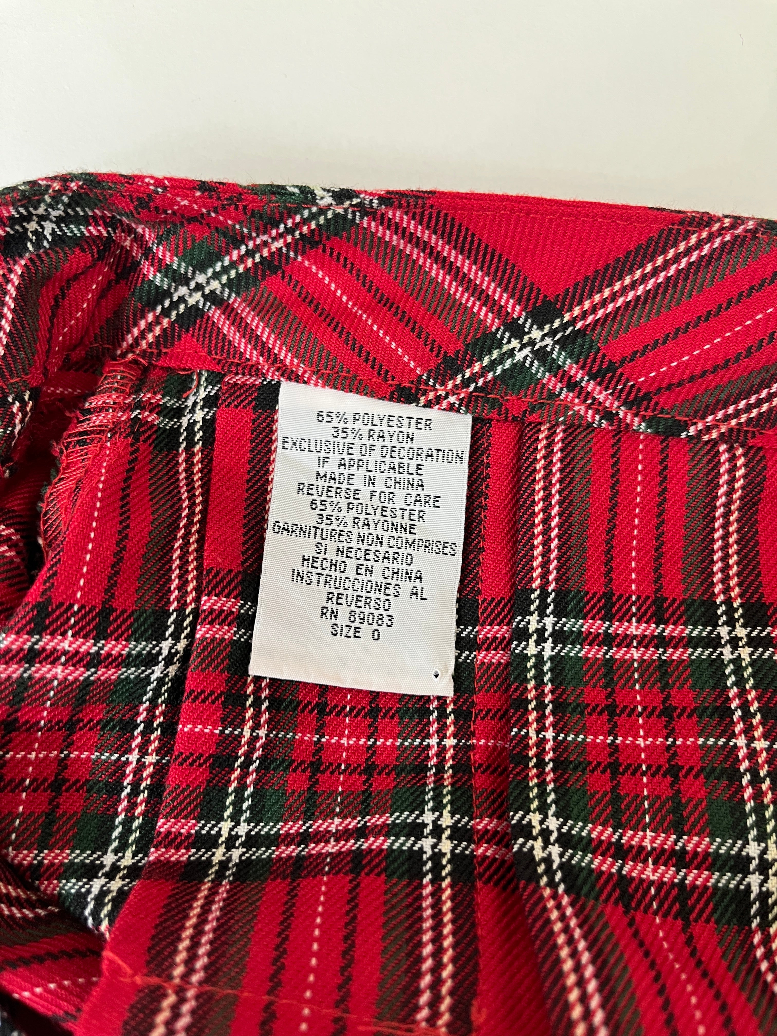 LEI PLAID MINI SKIRT