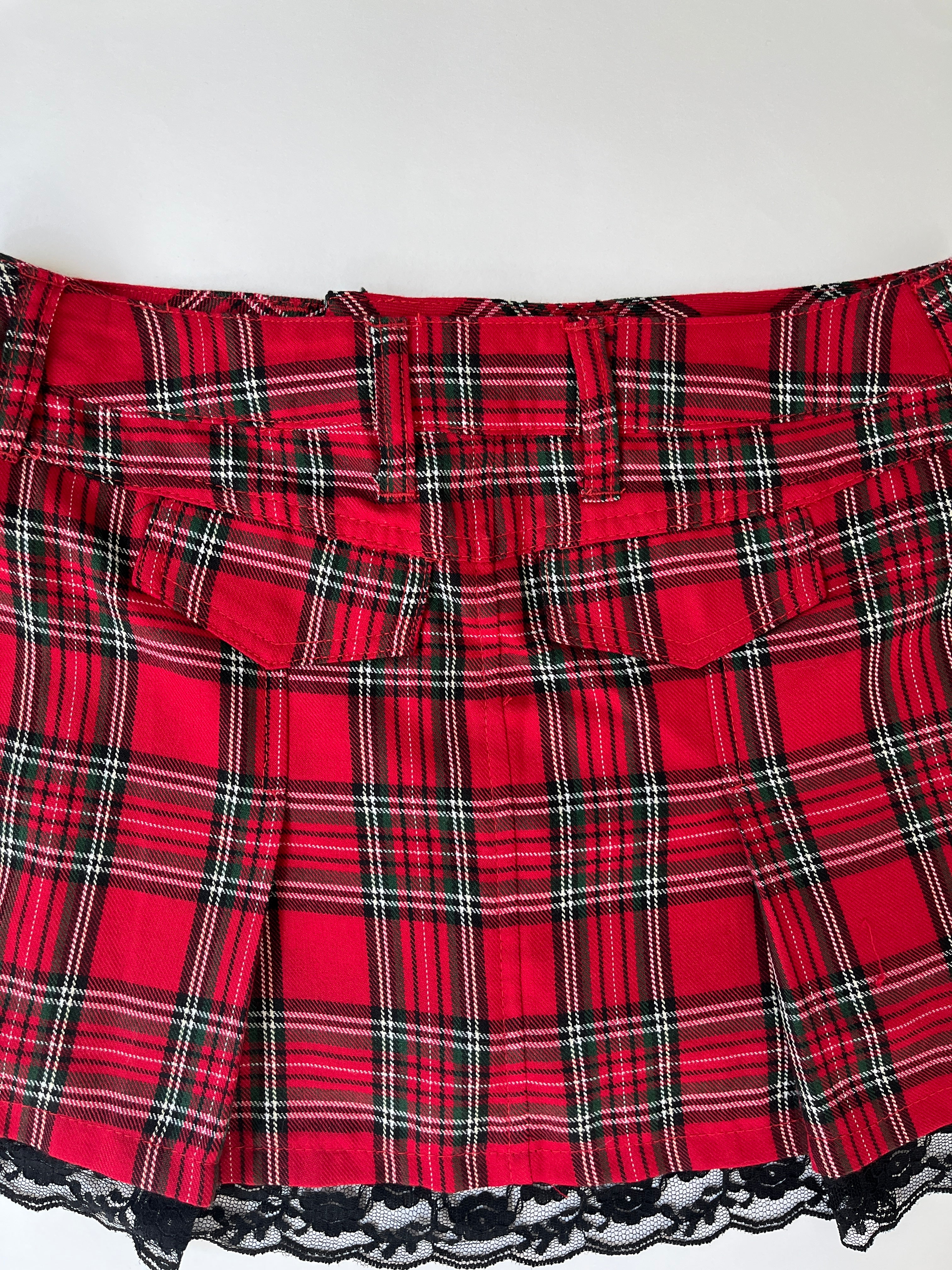 LEI PLAID MINI SKIRT