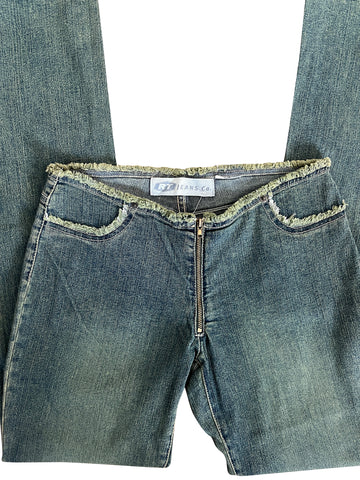 y2k distressed pants